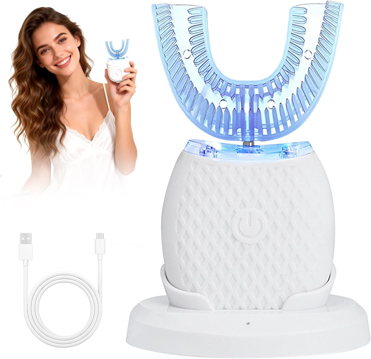 U-Shaped Sonic Wave Toothbrush